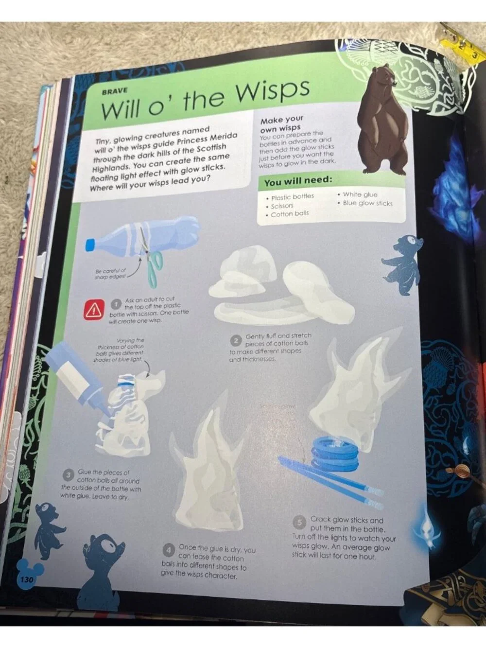 Disney Ideas Book Hardcover - Over 100 Disney Crafts Games & Activities - Picture 11 of 16